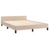 vidaXL Cadre de lit avec tête de lit sans matelas cappuccino 140x190cm