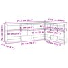 vidaXL T&ecirc;te de lit de rangement Ch&ecirc;ne Sonoma 160 cm Bois d'ing&eacute;nierie