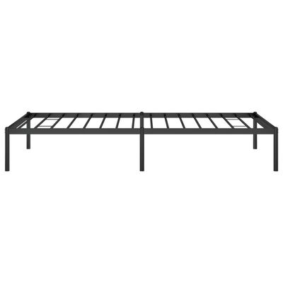 vidaXL Cadre de lit métal sans matelas noir 90x190 cm