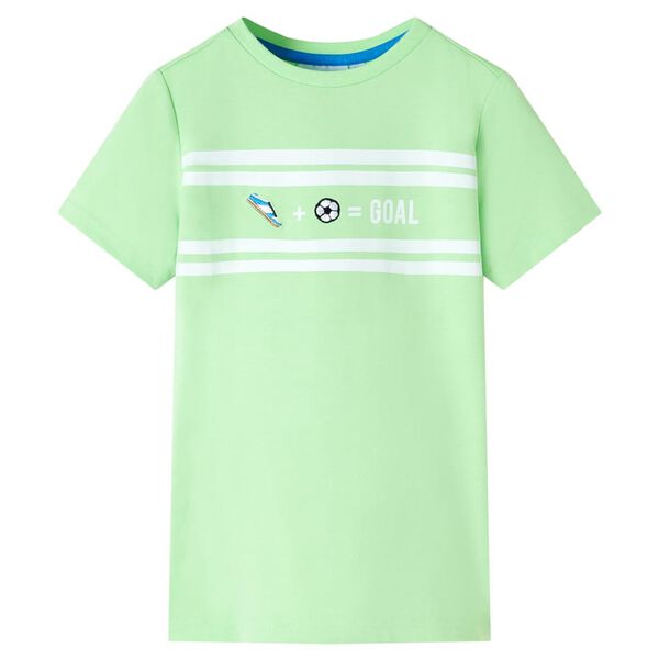 T-shirt pour enfants vert n&eacute;on 92