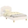 vidaXL Cadre de lit pour enfants avec t&ecirc;te de lit Cr&egrave;me 80 x 200 cm