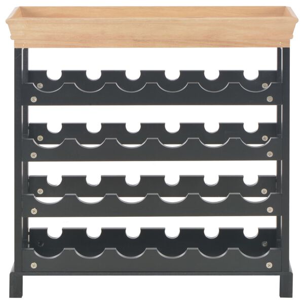 vidaXL Armoire à vin Noir 70 x 22,5 x 70,5 cm MDF