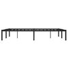 vidaXL Cadre de lit m&eacute;tal sans matelas noir 135x190 cm