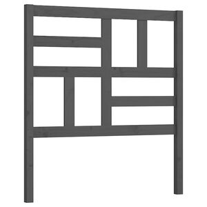 vidaXL T&ecirc;te de lit Gris 106x4x104 cm Bois massif de pin