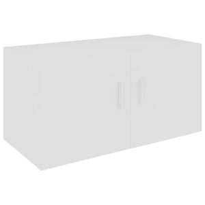vidaXL Armoire murale Blanc 80x39x40 cm Bois d'ing&eacute;nierie