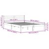 vidaXL Cadre de lit Blanc 225,5 x 165,5 x 69,5 cm Bois de Pin Massif