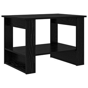 vidaXL Table basse Ch&ecirc;ne noir 72 x 50 x 50 cm Bois d'ing&eacute;nierie
