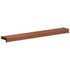vidaXL Appui de fen&ecirc;tre Bois Brun 80 x 15 x 4,5 cm PVC
