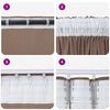 vidaXL Rideaux en velours 2 pcs Cappuccino 260 x 140 cm Velours