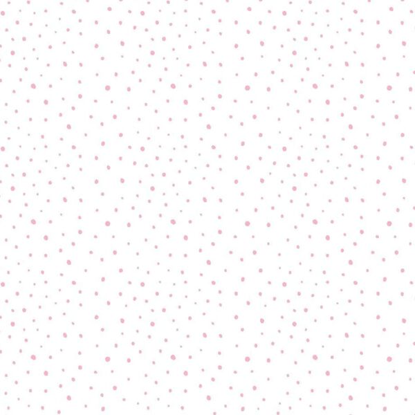 Noordwand Papier peint Mondo baby Confetti Dots Blanc, rose et beige