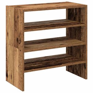 vidaXL &Eacute;tag&egrave;res &agrave; chaussures 2 pcs empilable vieux bois 60x30x30,5 cm