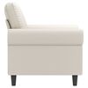 vidaXL Fauteuil Cr&egrave;me 60 cm Similicuir