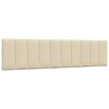 vidaXL Cadre de lit sans matelas Hanko cr&egrave;me 200x200 cm tissu