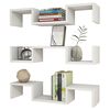 Homemania &Eacute;tag&egrave;re murale Elegant 74,2x22x16,8 cm Blanc