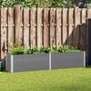 vidaXL Lit sur&eacute;lev&eacute; de jardin 250x50x91 cm WPC Gris
