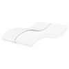 vidaXL Matelas en mousse blanc 160x200 cm duret&eacute; H2 H3