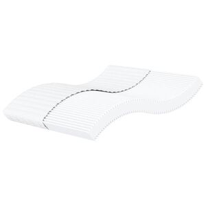 vidaXL Matelas en mousse blanc 160x200 cm duret&eacute; H2 H3
