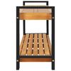 vidaXL banc avec stockage Marron 160 x 30 x 50 cm Bois de teck solide
