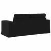 vidaXL Canap&eacute; 140cm Noir M&eacute;tал