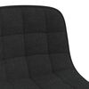 vidaXL Chaises pivotantes &agrave; manger lot de 2 Noir Tissu