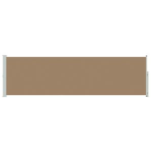 vidaXL Store lat&eacute;ral r&eacute;tractable Taupe 600 x 160 cm Polyester