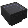 vidaXL Table basse Ch&ecirc;ne noir 40 x 40 x 30 cm Bois d'ing&eacute;nierie