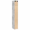vidaXL Armoire de rangement mince gris b&eacute;ton 30x42,5x225 cm