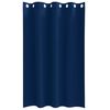 vidaXL Rideaux occultants avec anneaux 2 pcs Bleu foncé 175 x 140 cm