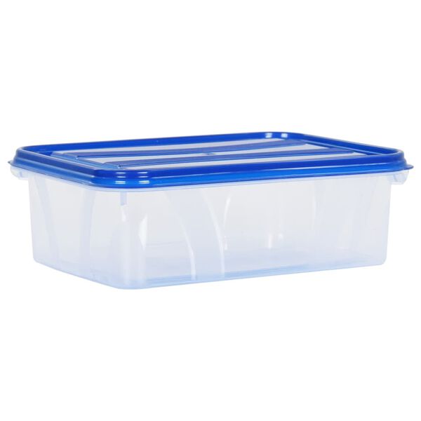vidaXL R&eacute;cipients de stockage des aliments avec couvercles 10 pcs PP