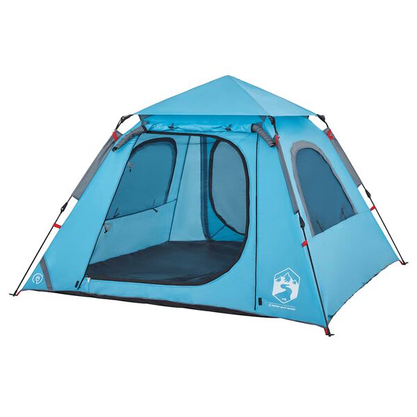 vidaXL Tente de camping &agrave; d&ocirc;me 4 personnes bleu lib&eacute;ration rapide