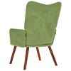 vidaXL Chaise de relaxation Vert clair Velours
