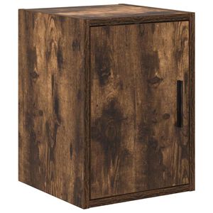 vidaXL Armoire murale de garage ch&ecirc;ne fum&eacute; bois d'ing&eacute;nierie
