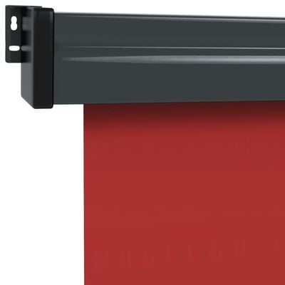 vidaXL Auvent latéral de balcon 145x250 cm Rouge