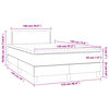 vidaXL Sommier &agrave; lattes de lit matelas cappuccino 120x190cm similicuir
