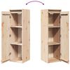 vidaXL Armoires murales 2 pcs 30x30x100 cm Bois de pin massif