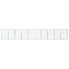 vidaXL Panier gabion avec couvercle 1000x100x150 cm fer galvanis&eacute;