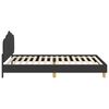 vidaXL Cadre de lit pour enfants avec t&ecirc;te de lit Noir 90 x 190 cm