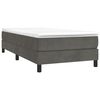 vidaXL Cadre de lit gris fonc&eacute; 100x200 cm velours