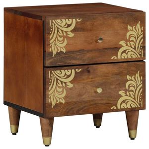 vidaXL Cabinet de chevet Marron miel 40 x 33 x 46 cm