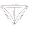 vidaXL Voile de parasol tissu oxford triangulaire 3x3x4,24m anthracite