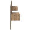 vidaXL T&ecirc;te de lit avec armoire avec tiroir 3 pcs Ch&ecirc;ne artisanal