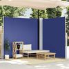 vidaXL Auvent lat&eacute;ral r&eacute;tractable Bleu 200x600 cm