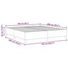 vidaXL Cadre de lit plateforme Cr&egrave;me 160 x 200 cm tissu
