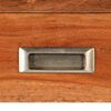 vidaXL Meuble TV avec tiroirs bois d&rsquo;acacia massif 140 cm