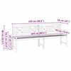 vidaXL Banc de jardin Marron 220 x 56 x 90 cm Bois d'Acacia Massif