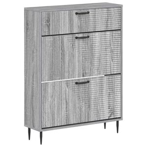 vidaXL Cabinet &agrave; chaussures HAARLEM 78 x 24 x 103 cm Bois d'ing&eacute;nierie