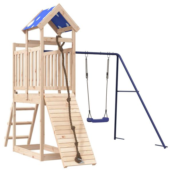vidaXL Aire de jeux d'ext&eacute;rieur bois de pin massif