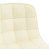 vidaXL Chaise pivotante de bureau Cr&egrave;me Tissu