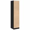 vidaXL Cabinet de Pharmacie Ch&ecirc;ne noir 40 x 41 x 174.5 cm