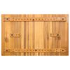 vidaXL Tapis de bain Uni Marron 59 x 40 cm bois